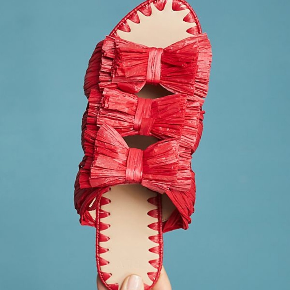 Anthropologie Pour La Victoire Raffia Sandals shoe